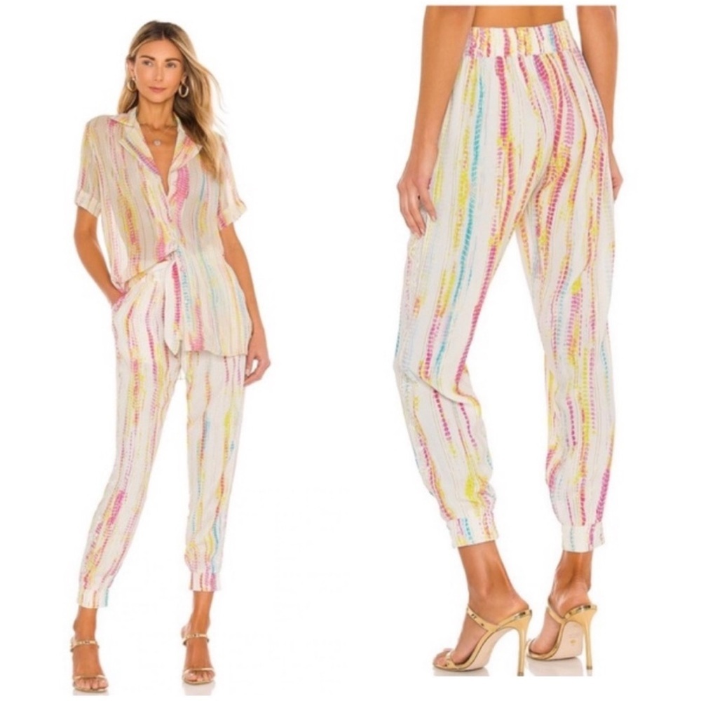 Hemant and Nandita Esme Lurex Multicolor Jogger Pants NEW